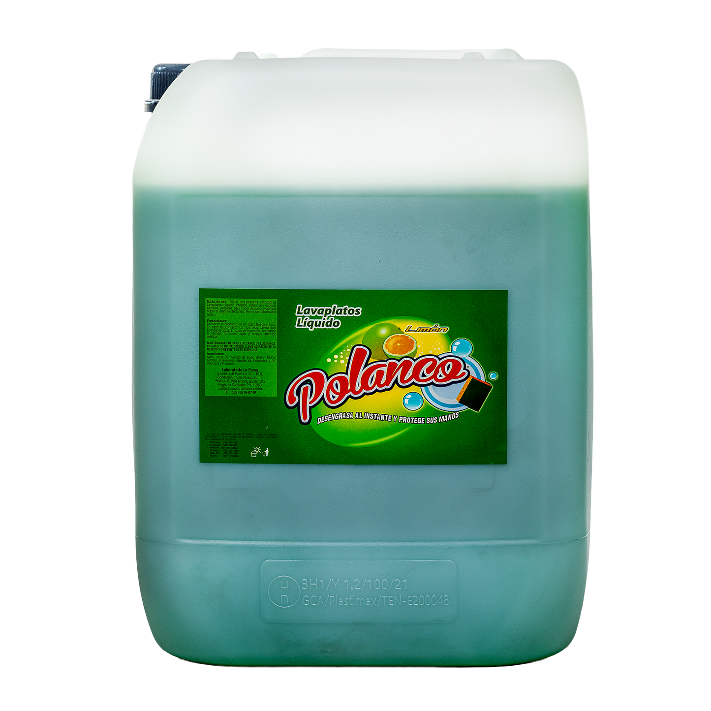 Lavaplatos Liquido Polanco Aroma Limón Caneca 5 gl