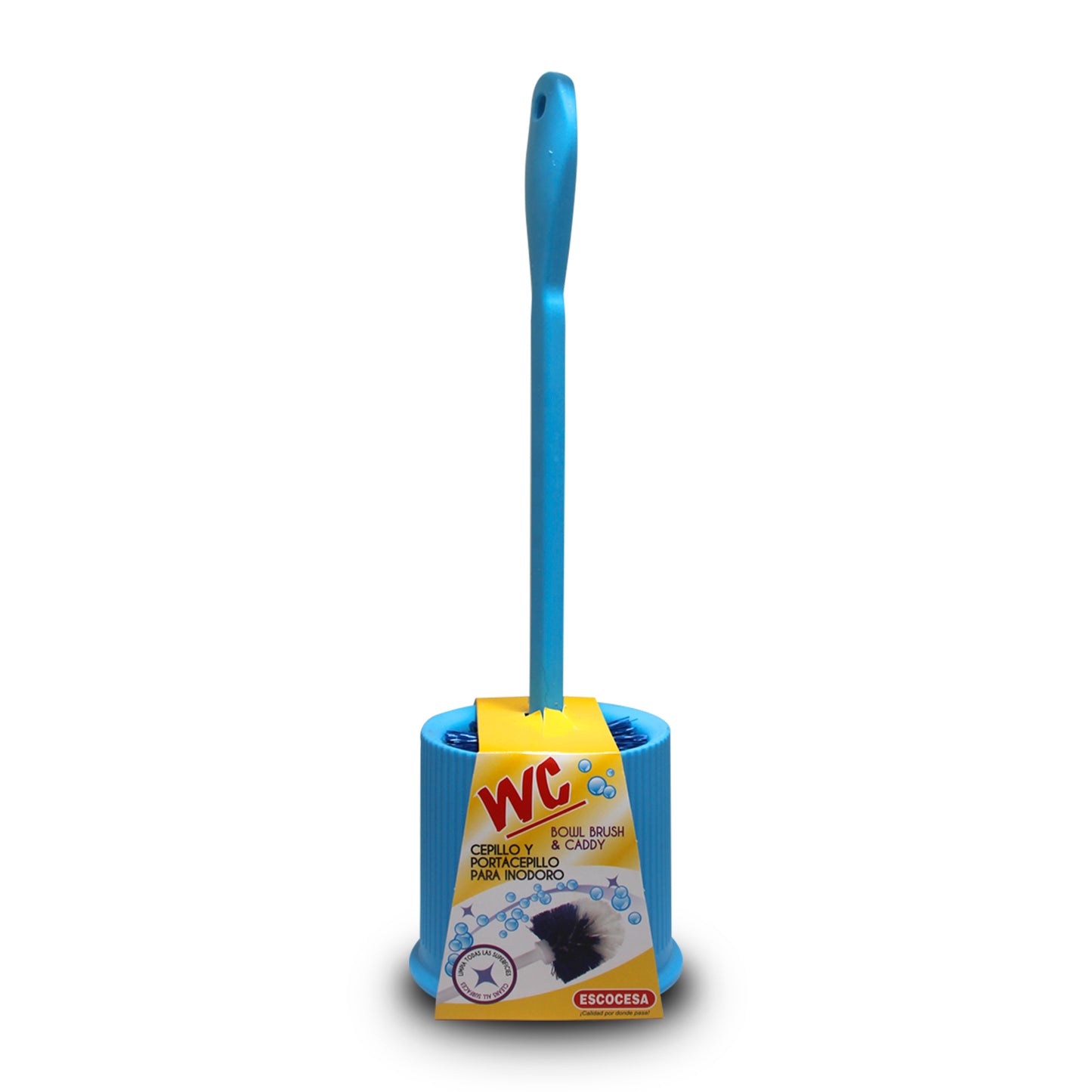 Cepillo Tipo gusano para inodoro con base