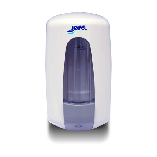 Dispensador de jabon Jofel rellenable blanco