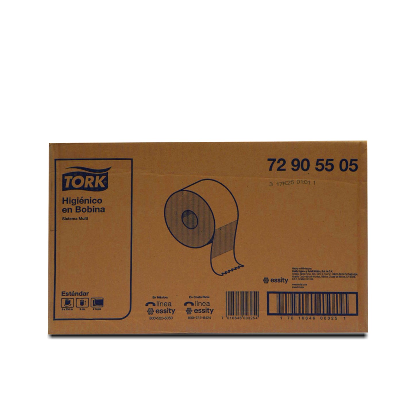 Higienico Tork Jumbo Roll Universal 250 mts hoja doble 6/1