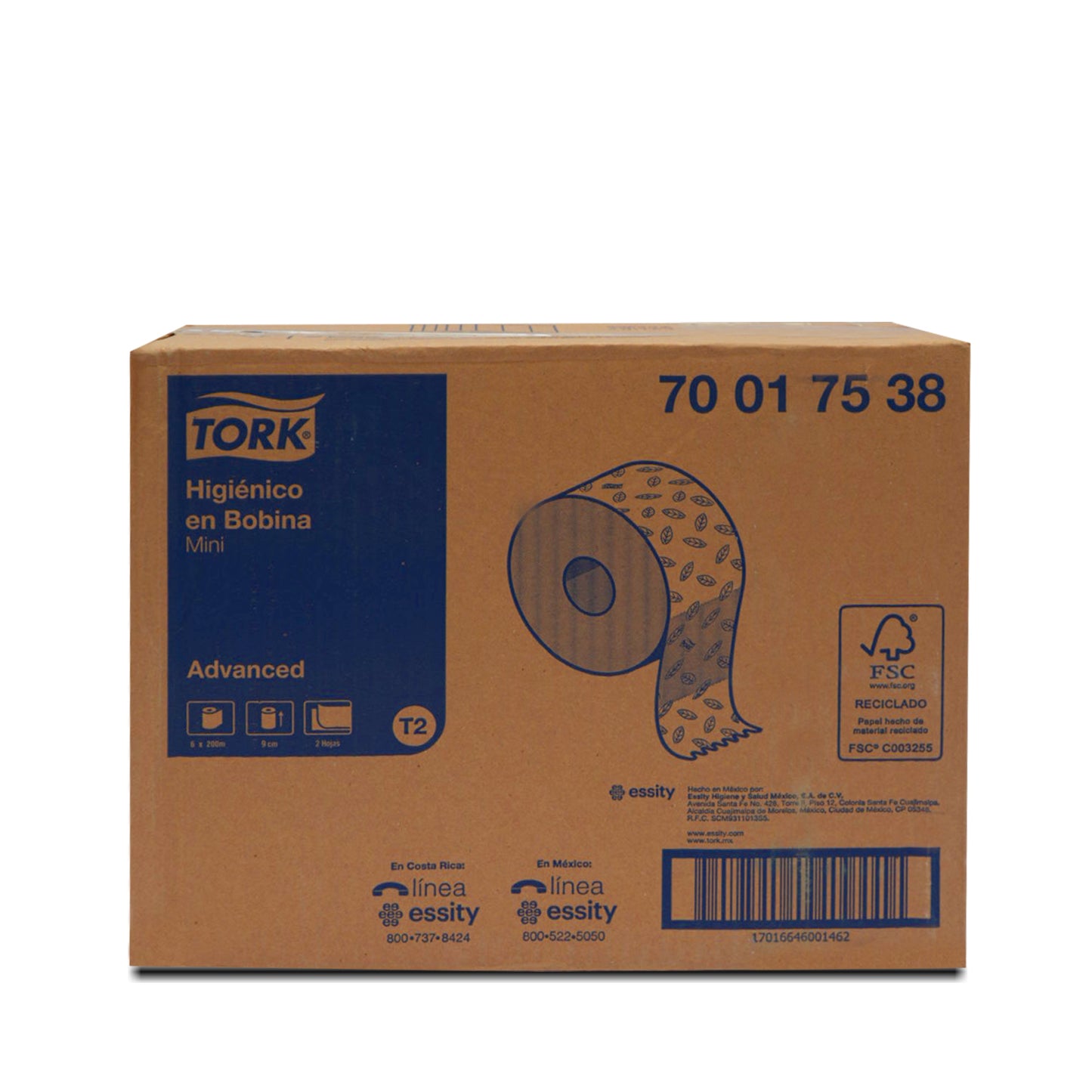 Higienico Tork Advance 200 metros Hoja doble 6/1
