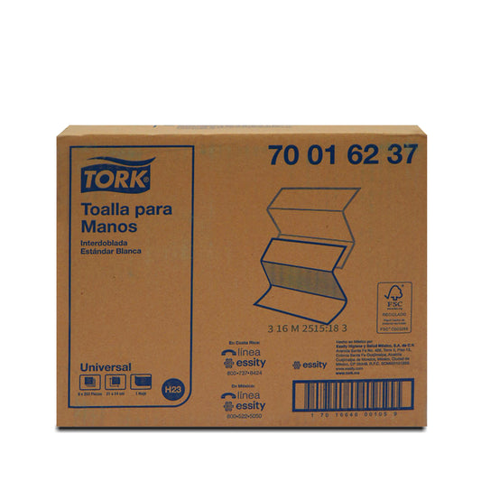 Toallas Tork Interdobladas Blancas para manos Xpress (universal) 8x250