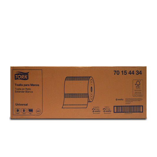 Toallas Tork Blanca en rollo Universal Hoja Simple 240 metros 6/1