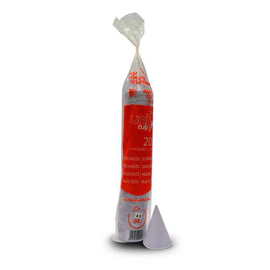Vasos de papel conicos paquete 200 unidades