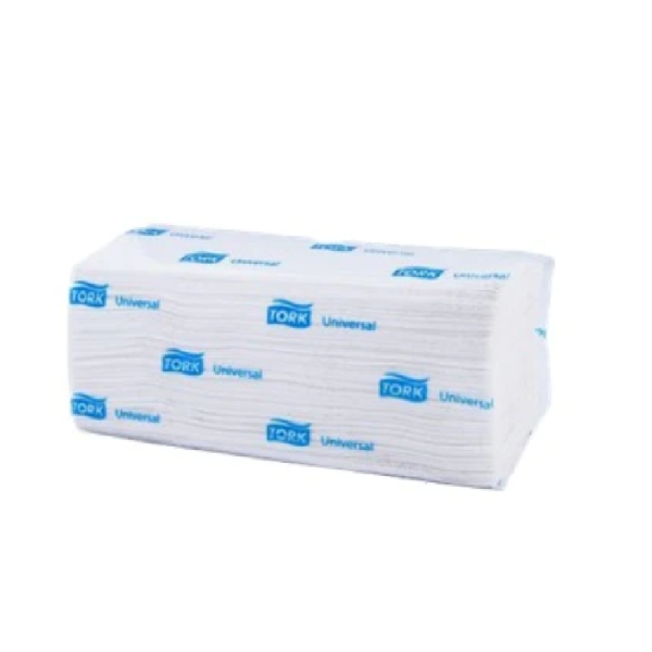 Toallas Tork para manos interdobladas blancas doble hoja 10x200