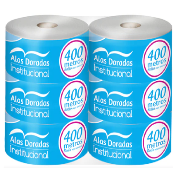 Higiénico Jumbo Roll Encanto Blanco 400 mts Hoja simple 6/1