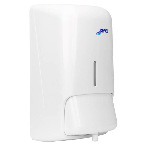 Dispensador de jabon Jofel de espuma rellenable color blanco